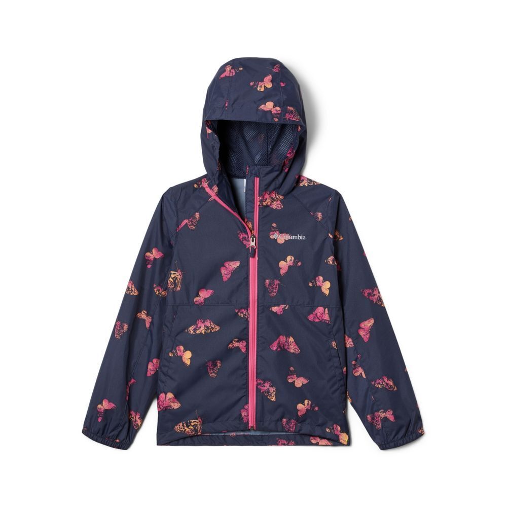 Columbia‎ Girls Switchback Springs Butterfly Rain Jacket Size Youth L